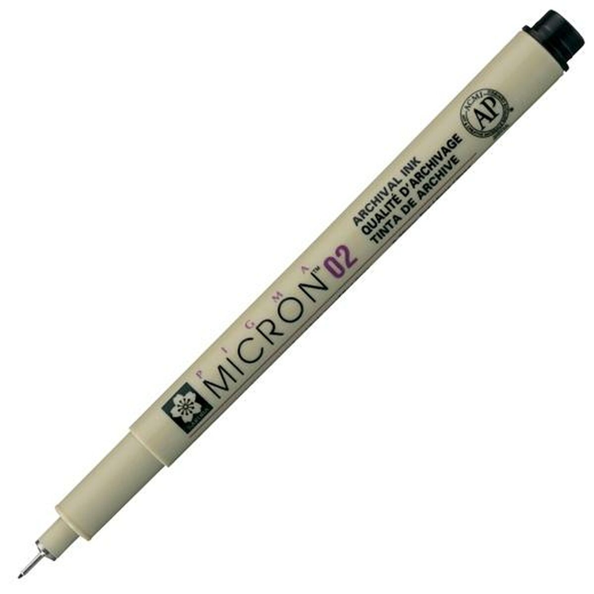 Flomaster Talens Sakura Pigma Micron 02 Crna (12 kom.)
